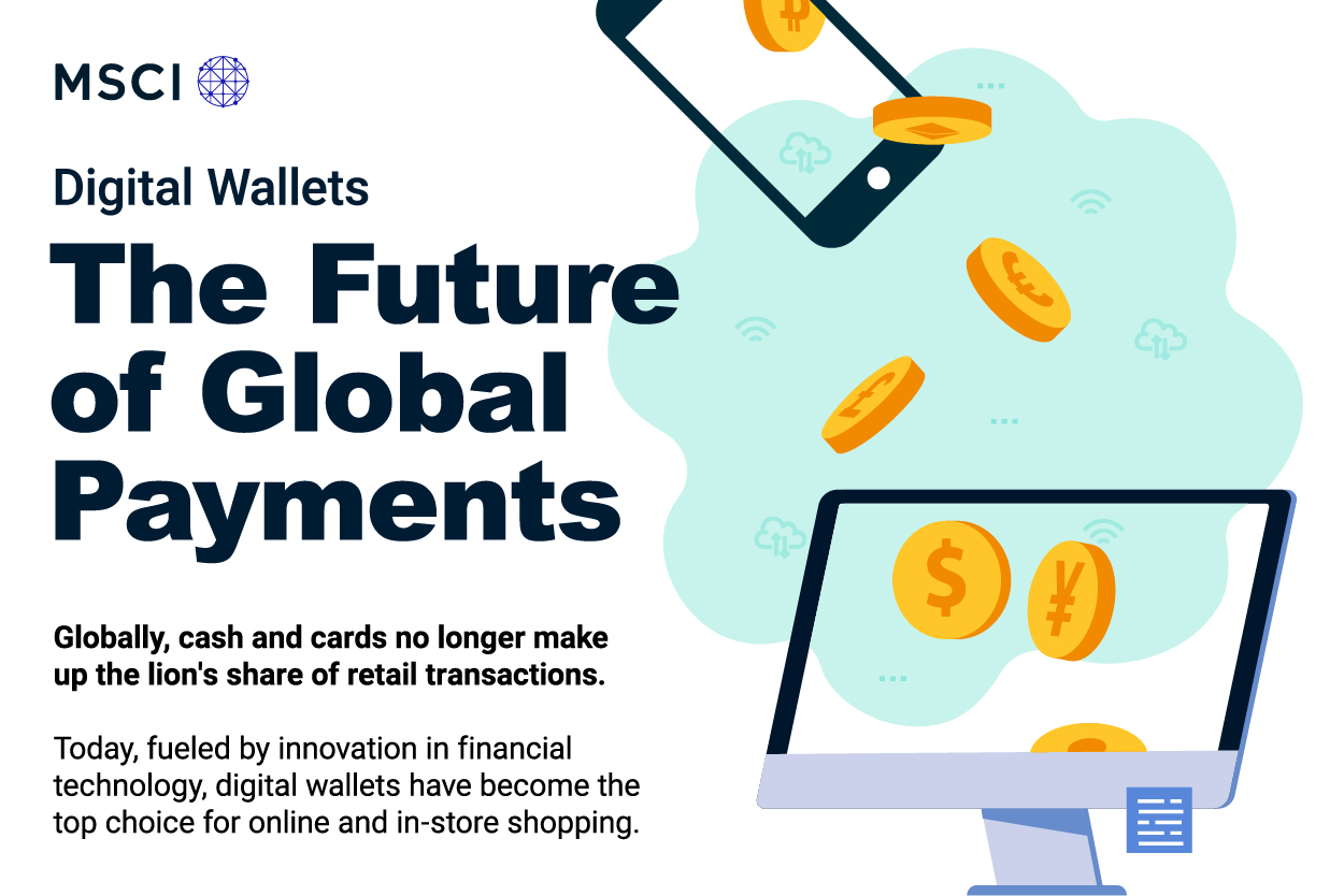 Globally, cash and cards no longer make up the lion's share of retail transactions. 